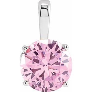 18K Witgoud 10 mm Rond 4-Prong Flora Hanger Montuur - Afbeelding 3