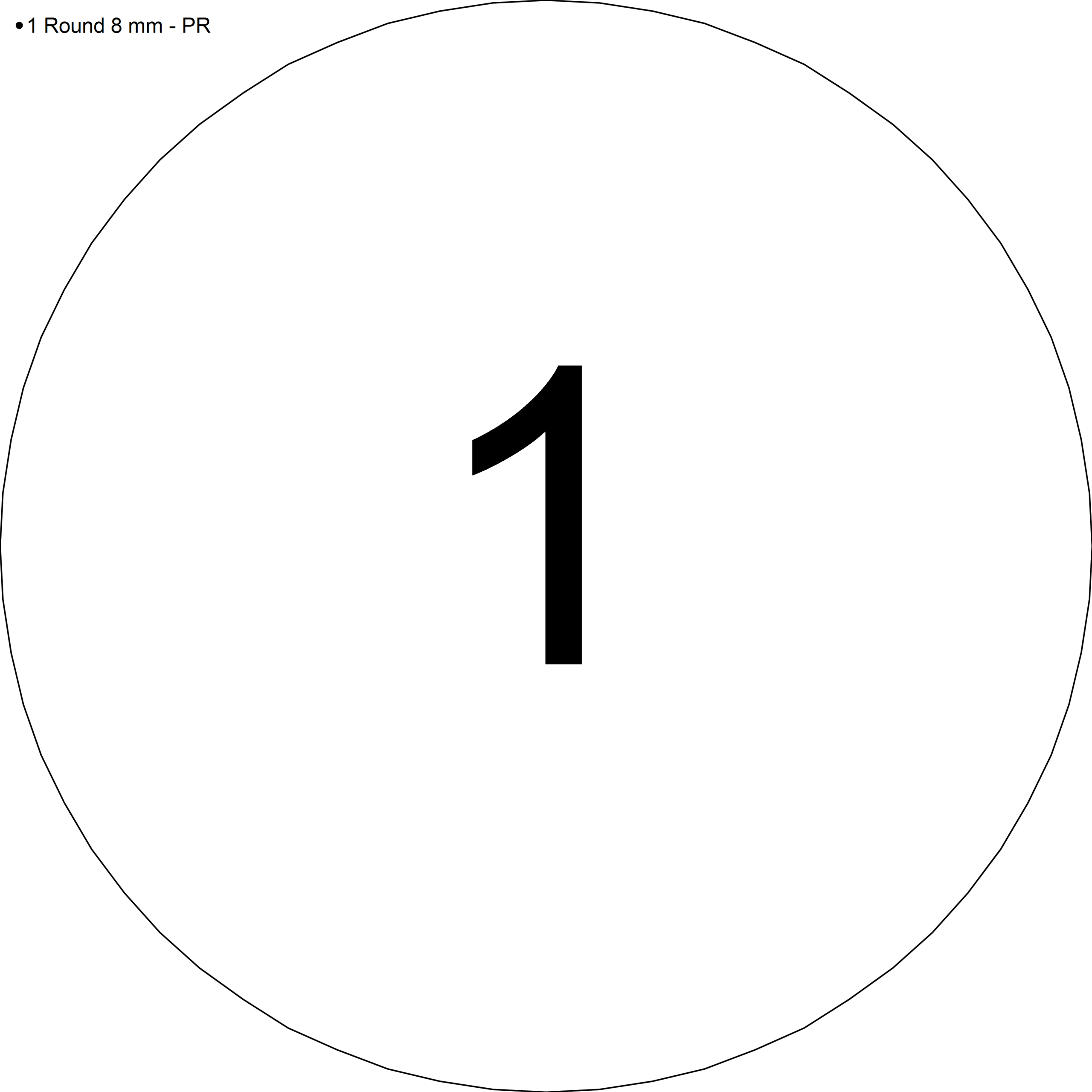 14K Witgoud 8 mm Rond Bezel-Set Oorbelmontuur - Afbeelding 3