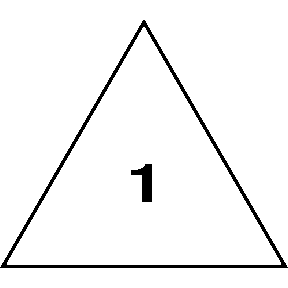 14K Geelgoud 8 mm Triangle 3-Prong Oorbelmontuur - Afbeelding 2